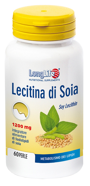 LONGLIFE LECITINA SOIA 60 PERLE DI GELATINA DA 1,7 G - lepimpinelle.it