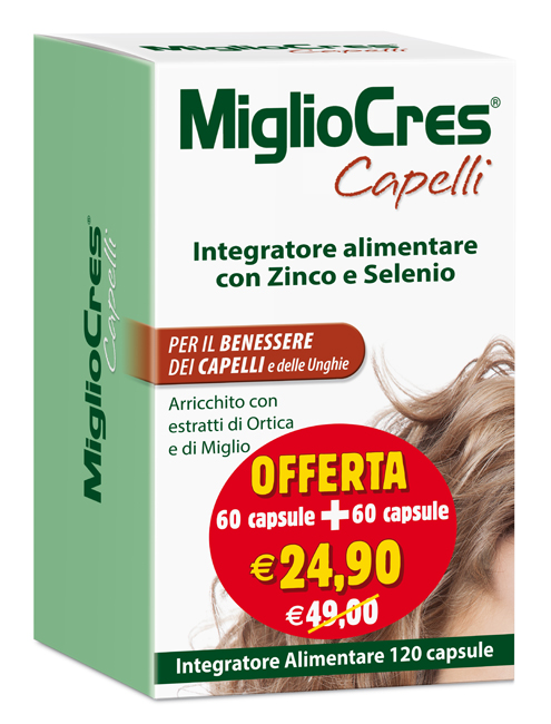 MIGLIOCRES 60+60 CAPSULE 60 G PROMOZIONE - lepimpinelle.it