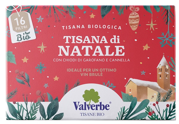 TISANA BIOLOGICA TISANA DI NATALE CON CHIODI DI GAROFANO E CANNELLA 16 FILTRI 24 G - lepimpinelle.it