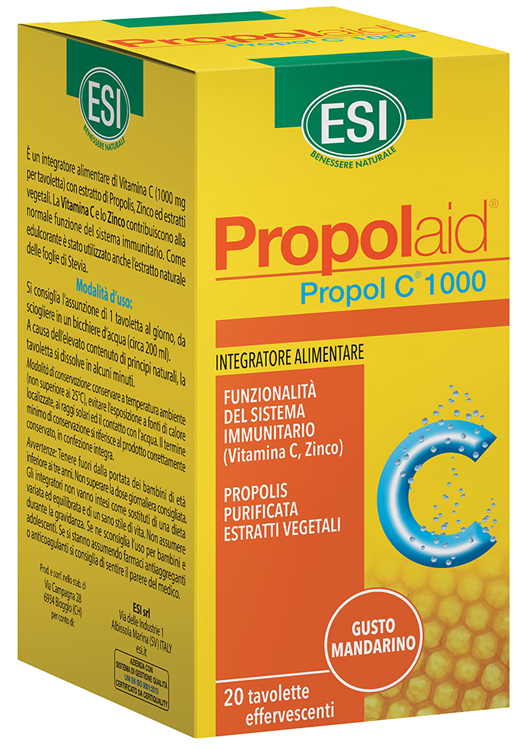 ESI PROPOLAID C 1000 20 TAVOLETTE EFFERVESCENTI - lepimpinelle.it
