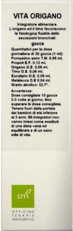 VITA ORIGANO GOCCE 30ML - lepimpinelle.it