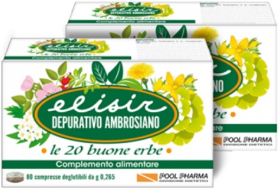 ELISIR DEPURATIVO AMBROSIANO 80 COMPRESSE 21,20 G - lepimpinelle.it
