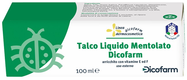 DICOFARM TALCO LIQUIDO MENTOLATO 100 ML - lepimpinelle.it