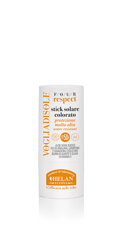 VOGLIADISOLE FOUR RESPECT STICK SOLARE COLORATO SPF50+ 8 ML - lepimpinelle.it