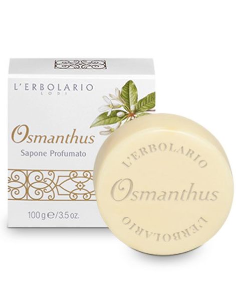 OSMANTHUS SAPONE PROFUMATO SCATOLA DORATA 2 SAPONI DA 100 G EDIZIONE LIMITATA - lepimpinelle.it