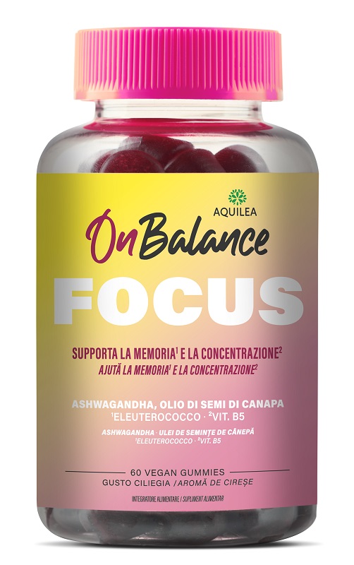 AQUILEA ON BALANCE FOCUS 60 GUMMIES - lepimpinelle.it