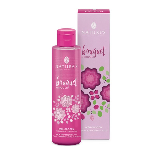 NATURE'S BOUQUET FRAGOLA BAGNO DOCCIA 200 ML - lepimpinelle.it