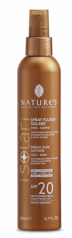 NATURE'S I SOLARI SPRAY FLUIDO SPF20 200 ML - lepimpinelle.it