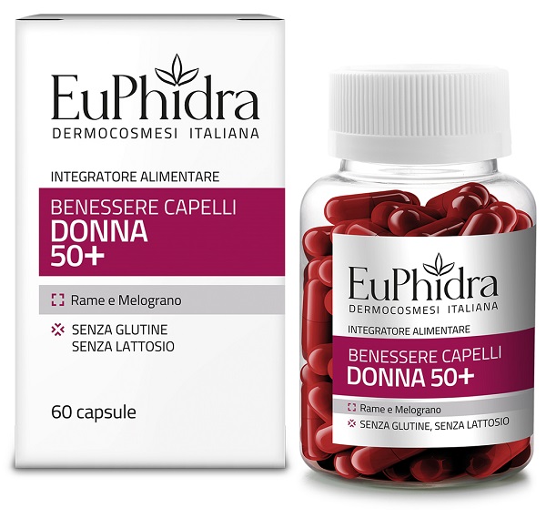 EUPHIDRA CAPELLI DONNA 50+ 60 CAPSULE - lepimpinelle.it