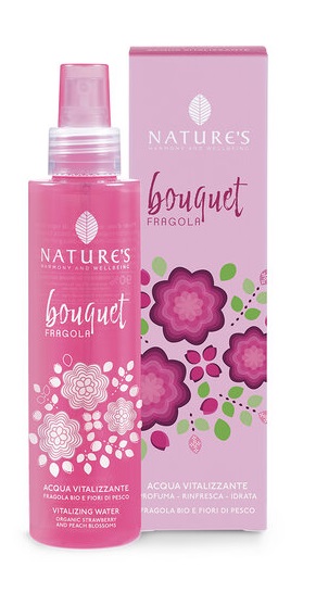NATURE'S BOUQUET FRAGOLA ACQUA VITALIZZANTE 150 ML - lepimpinelle.it