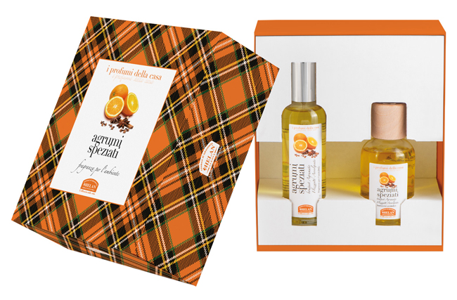 I PROFUMI DELLA CASA SET AGRUMI SPEZIATI 1 FRAGRANZA AMBIENTE SPRAY 100 ML + BASTONCINI AROMATICI AMBIENTE 100 ML - lepimpinelle.it