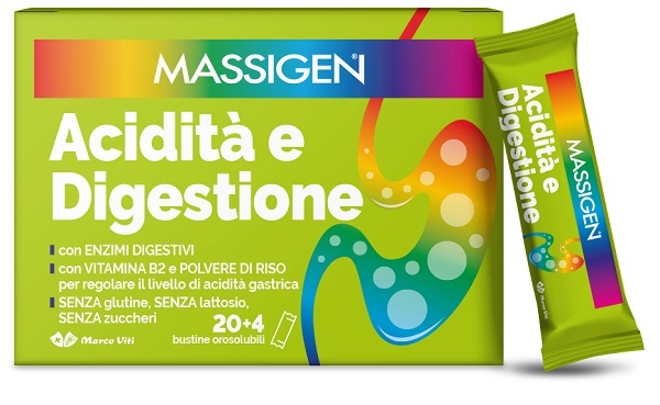 MASSIGEN ACIDITA' E DIGESTIONE 24 STICKPACK - lepimpinelle.it