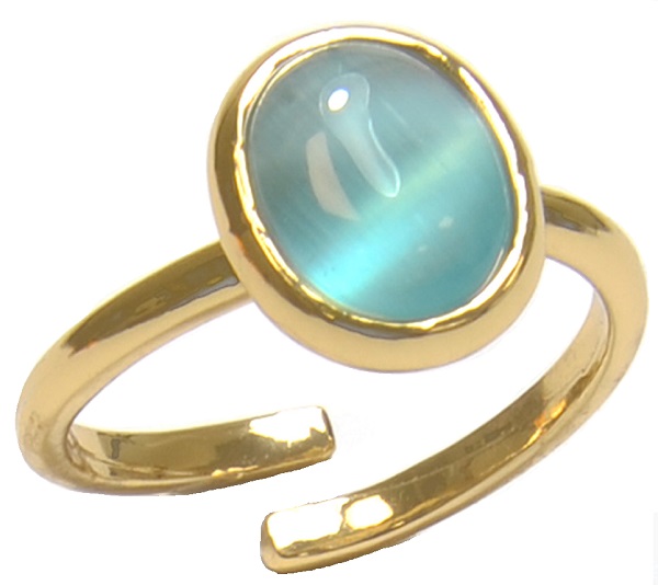 FARMA BIJOUX ANELLO QUARZO TURCHESE GOLD - lepimpinelle.it