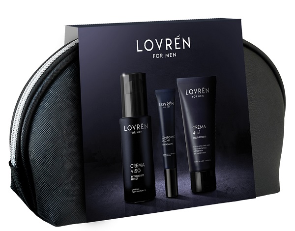LOVREN TRAVEL KIT MEN 1 LOVREN MEN 4 IN 1 50 ML + 1 GEL VISO HYDRA-TONE EFFECT 30 ML + 1 CONTORNO OCCHI HYDRA-TONE EFFECT 15 ML - lepimpinelle.it