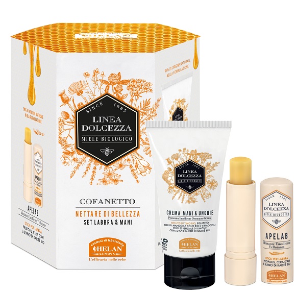 DOLCEZZA COFANETTO NETTARE DI BELLEZZA 1 APELAB STICK LABBRA + 1 CREMA MANI 75 ML - lepimpinelle.it