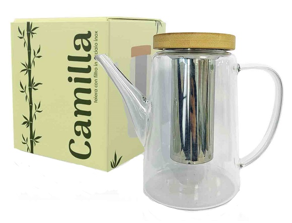 CAMILLA TEIERA IN ACCIAIO INOX DA 1000ML - lepimpinelle.it