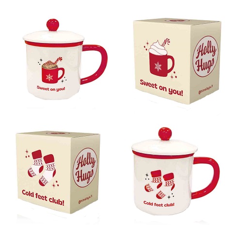 HOLLY HUGS HANDY MUG COLD FEET CLUB DA 380ML - lepimpinelle.it