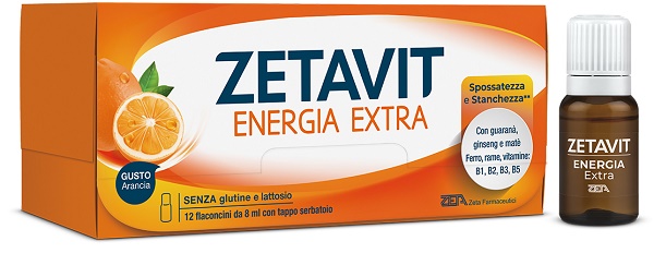 ZETAVIT ENERGIA EXTRA 12 FLACONCINI 8 ML - lepimpinelle.it