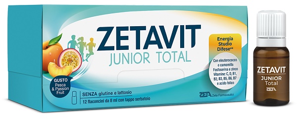 ZETAVIT JUNIOR TOTAL 12 FLACONCINI 8 ML - lepimpinelle.it