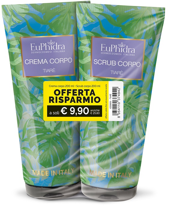 ABBINATA SCRUB+CREMA CORPO TIARE - lepimpinelle.it