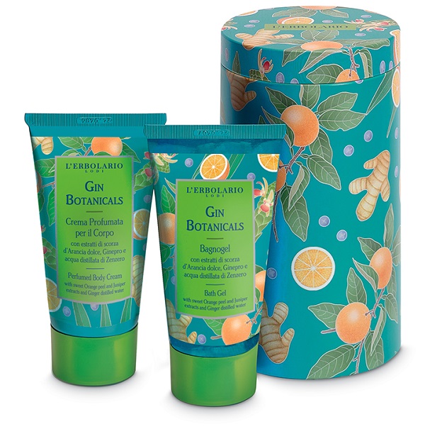 GIN BOTANICALS BEAUTY BOX SCORZE D'ARANCIA EDIZIONE LIMITATA 1 CREMA PROFUMATA CORPO 75 ML + 1 BAGNOGEL 75 ML - lepimpinelle.it