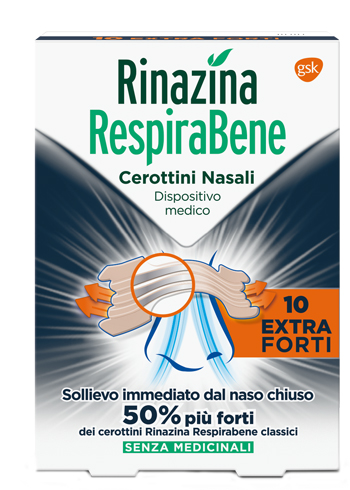 RINAZINA RESPIRABENE CEROTTI NASALI EXTRA FORTI 10 PEZZI - lepimpinelle.it