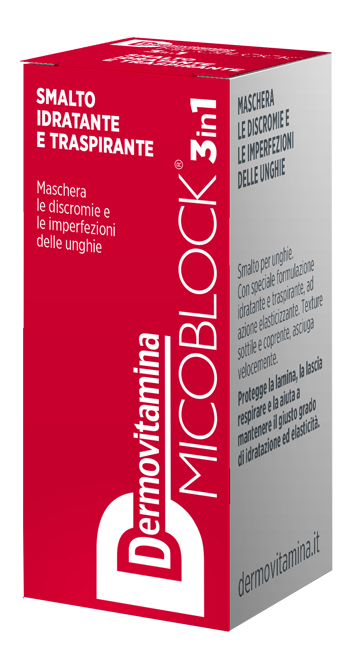 DERMOVITAMINA MICOBLOCK 3 IN 1 SMALTO IDRATANTE E TRASPIRANTE ROSSO 5 ML - lepimpinelle.it