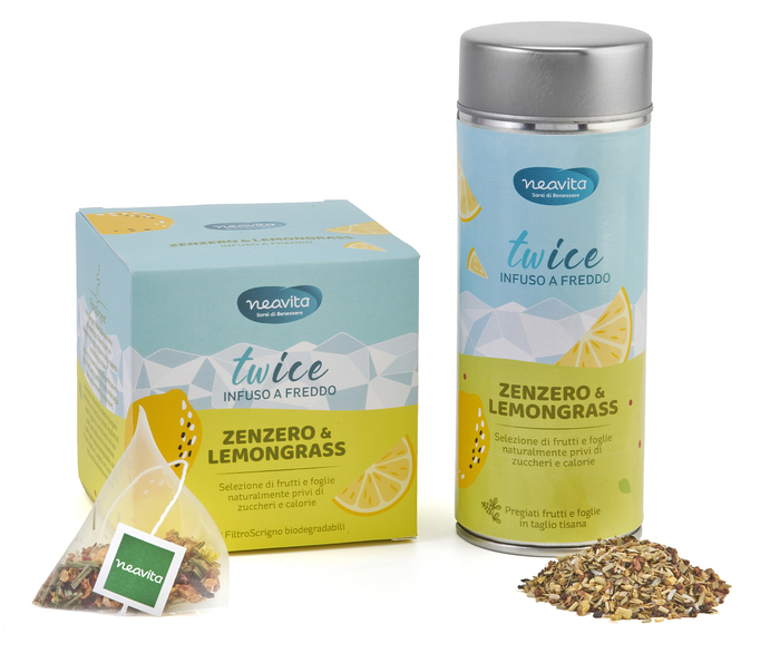 TISANA TWICE ZENZERO E LEMONGRASS SFUSO 90 G - lepimpinelle.it