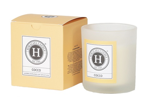 HIMALAYA CANDELA PROFUMATA AL COCCO 200 G - lepimpinelle.it