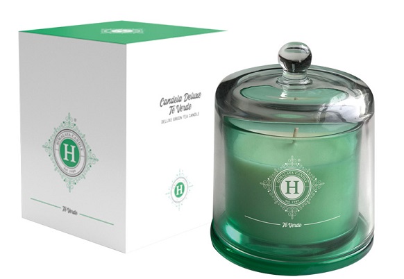 HIMALAYA CANDELA PROFUMATA DELUXE TE' VERDE 200 G - lepimpinelle.it