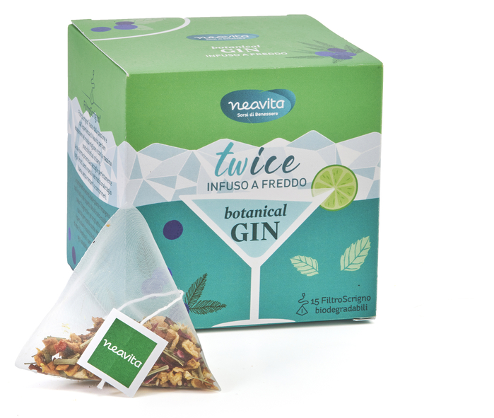 NEAVITA INFUSO TWICE BOTANICAL GIN FILTROSCRIGNO 15 FILTRI 3,5 G - lepimpinelle.it