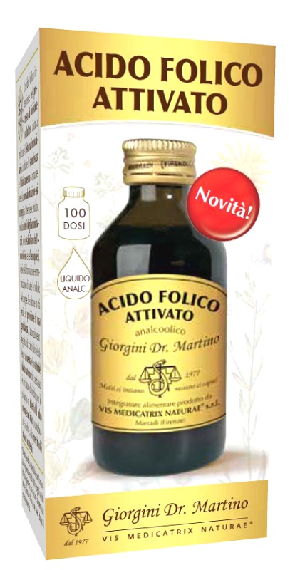 ACIDO FOLICO ATTIVATO LIQUIDO ANALCOLICO 100 ML - lepimpinelle.it