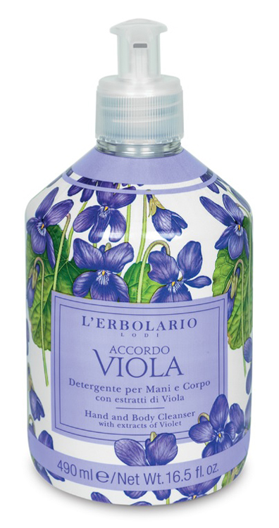ACCORDO VIOLA FOGLIE DETERGENTE PER MANI E CORPO 490 ML EDIZIONE LIMITATA - lepimpinelle.it