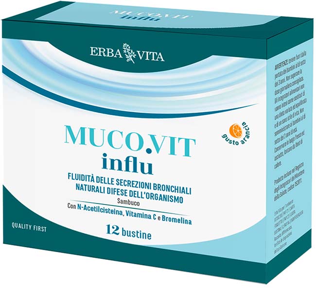 MUCOVIT INFLU 12 BUSTINE - lepimpinelle.it