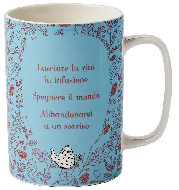 NEAVITA MUG LEZIONI DI TE' AZZURRA DA 350ML - lepimpinelle.it