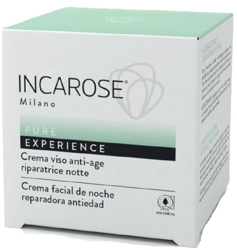 INCAROSE PURE EXPERIENCE CREMA ANTIAGE RIPARATRICE NOTTE 50 ML - lepimpinelle.it