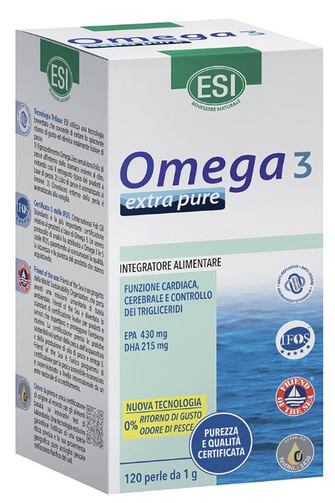 ESI OMEGA 3 EXTRA PURE 80 PERLE + 40 PERLE IN OMAGGIO - lepimpinelle.it
