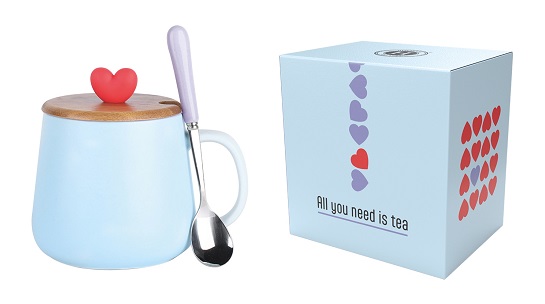 HIMALAYA ALL YOU NEED IS TEA MUG LIGHT BLUE DA 450ML - lepimpinelle.it