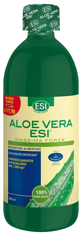 ESI ALOE VERA SUCCO MASSIMA FORZA 500 ML OFFERTA - lepimpinelle.it