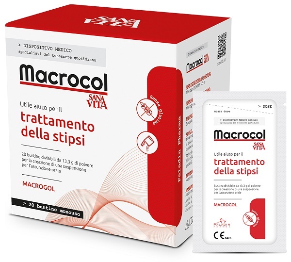 SANAVITA MACROCOL PLUS 20 BUSTINE DA 13,81 G - lepimpinelle.it
