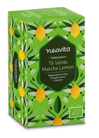 NEAVITA TISANA IN FILTRO TE' VERDE MATCHA AL LIMONE BIO - lepimpinelle.it
