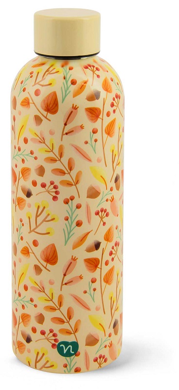NEAVITA BOTTIGLIA THERMOS IN ACCIAIO AUTUMN GIALLA DA 500 ML - lepimpinelle.it