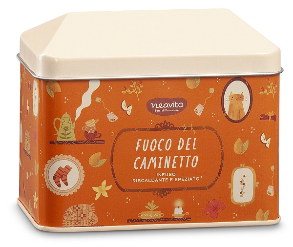 NEAVITA INFUSO FUOCO DEL CAMINETTO IN CASETTA COCCOLE DI TE' ARANCIONE - lepimpinelle.it