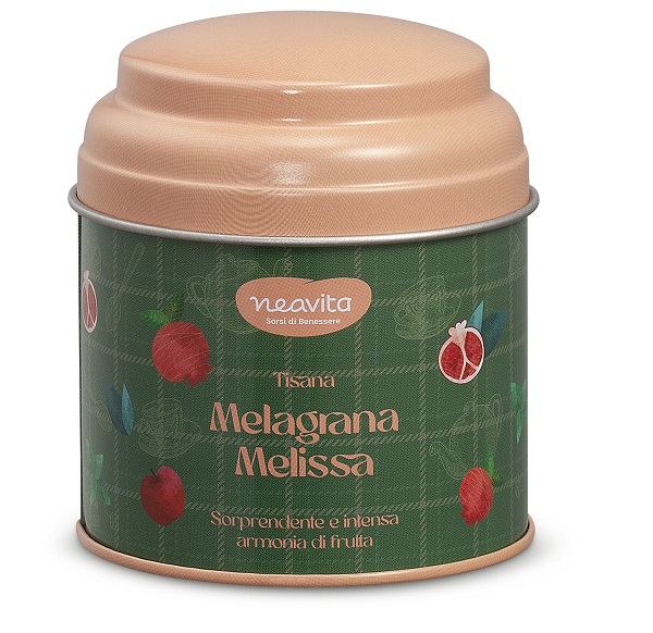 NEAVITA INFUSO MELAGRANA E MELISSA IN BARATTOLINO HAPPY FRUITS VERDE - lepimpinelle.it