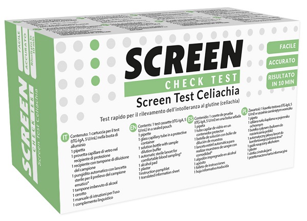 SCREEN TEST RAPIDO SCREEN TEST CELIACHIA PER RILEVAZIONE INTOLLERANZA GLUTINE 1 PEZZO - lepimpinelle.it