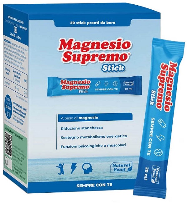 MAGNESIO SUPREMO 20 STICK DA 20 ML - lepimpinelle.it