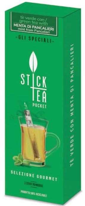 STICK TEA TE' VERDE MENTA DI PANCALIERI POCKET 3 STICK DA 2 G - lepimpinelle.it