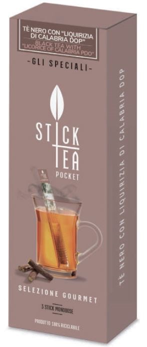 STICK TEA TE' NERO LIQUIRIZIA CALABRESE DOP POCKET 3 STICK DA 2 G - lepimpinelle.it