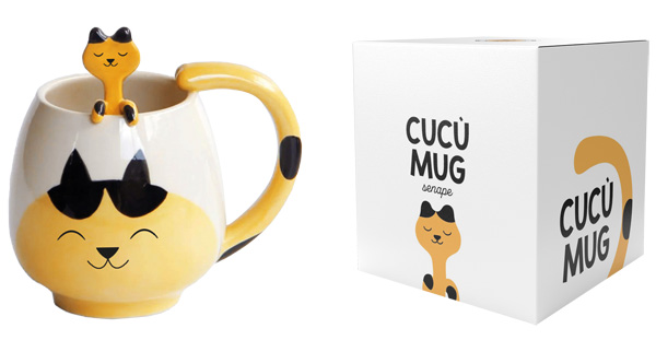 HANDY MUG CUCU' CAT SENAPE 370 ML - lepimpinelle.it
